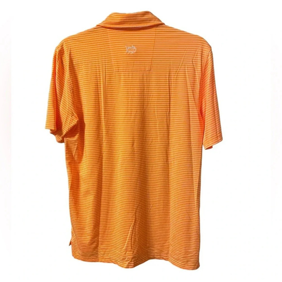 SOUTHERN TIDE ORANGE STRIPED POLO - Picture 2 of 4